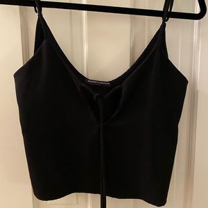Brandy Melville Black Crop Tank